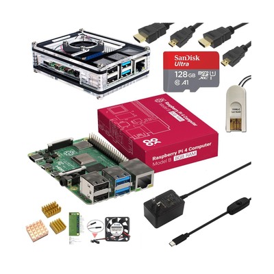 MarsKit Raspberry Pi 4 Model B Ultimate Starter Kit -128GB Edition/Raspberry ...