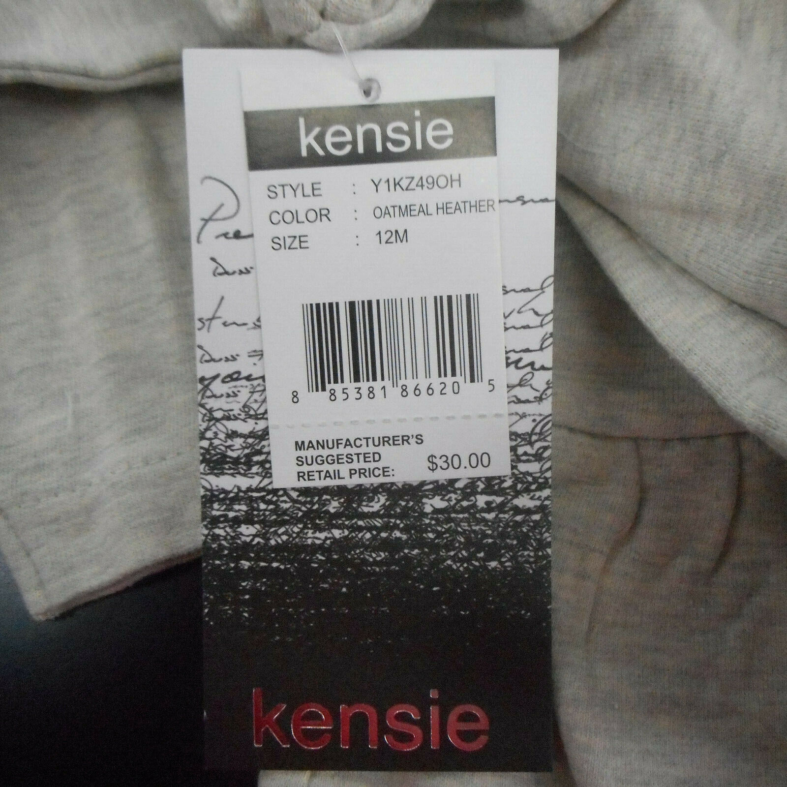 Infant Girls Kensie $30 Dress Top W/ Multi-Color Pants 2PC Set Sizes 12M-24M