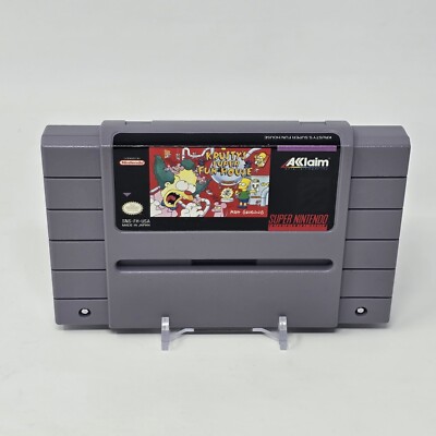 Krusty's Super Fun House The Simpsons (Super Nintendo SNES) CLEANED & TESTED