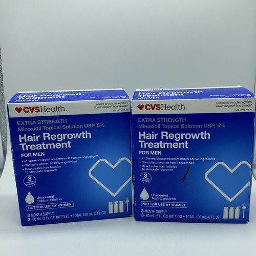 2x CVS MENS Extra Strength Hair Regrowth Treatment 3 mo Supply Exp 10/21のeBay公認海外通販｜セカイモン