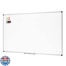 Amazon Basics Magnetic White Board with Pen Tray, Dry Erase Board, Aluminum Trim, 35.4