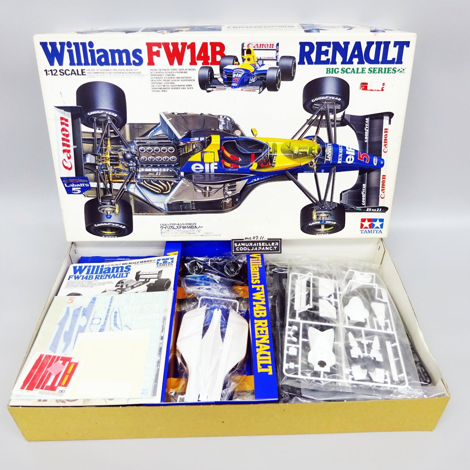 美品◆MINICHAMPS Williams Renault FW14B Minichamps Williams FW14B #5 1992 World Champion - Nigel