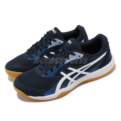 

Мужские кроссовки для волейбола и бадминтона Asics Upcourt 5 French Blue White Gum 1071A086-403, Серый, Upcourt 5