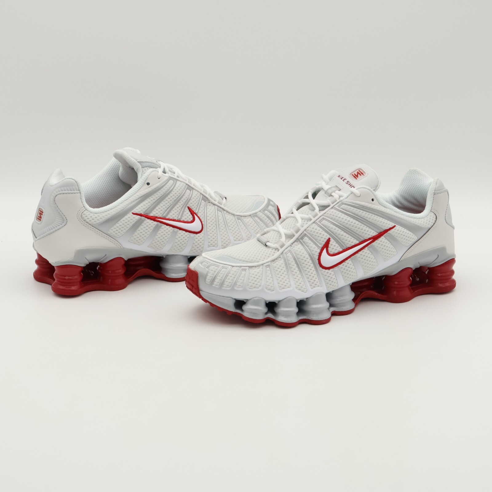 Pre-owned Nike Fz4344-001  Shox Tl Platinum Tint Gym Red White Silver Grey (women's)