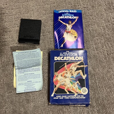 The Activision Decathlon Atari 2600 Video Game Complete in Box One owner.