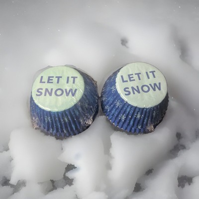 Great Value Let It Snow Blue Baking Cups - Snowflakes & Snowmen Cupcake Liners