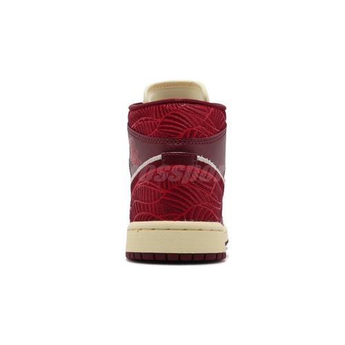 

Nike Air Jordan 1 Mid SE Tiki Leaf Team Red Женская повседневная обувь AJ1 DZ2820-601, Красный, Air Jordan 1 Mid Se