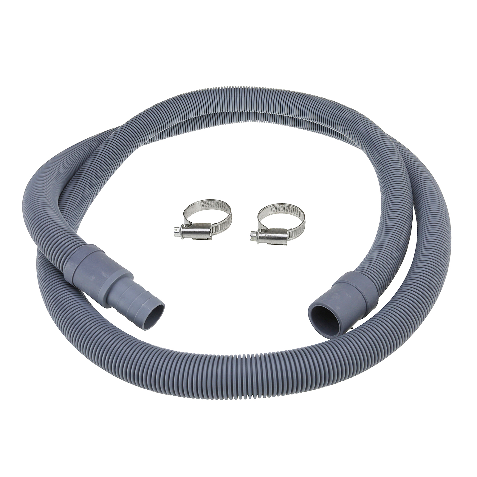 Universal Washing Machine Waste Drain Hose Extension Pipe Kit 1.5M & Hose Clips eBay