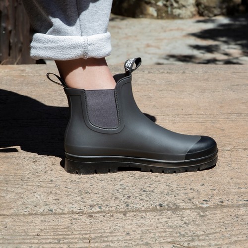 HISEA Women Waterproof Chelsea Boots Fashion Ankle Rain Boots withComfort Insole