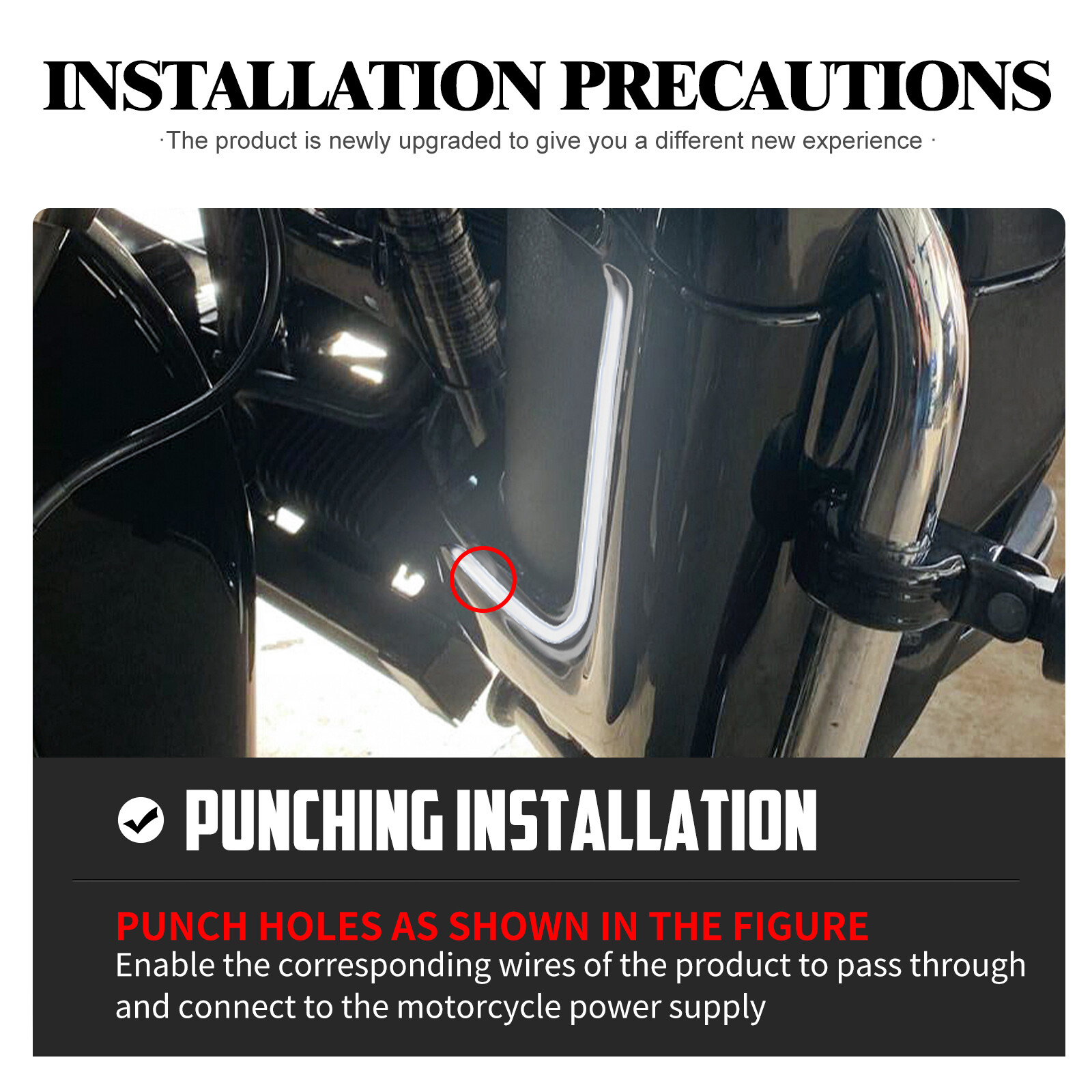 New Fairing Lower LED Turn Signal Running Light Fit For Harley Touring 06-13