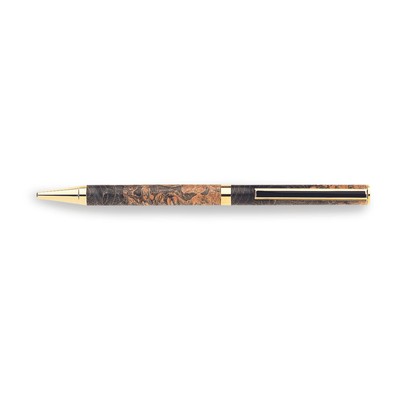 WoodRiver Project Kit - Black Stripe Clip Pen Kit Cobalt Gold