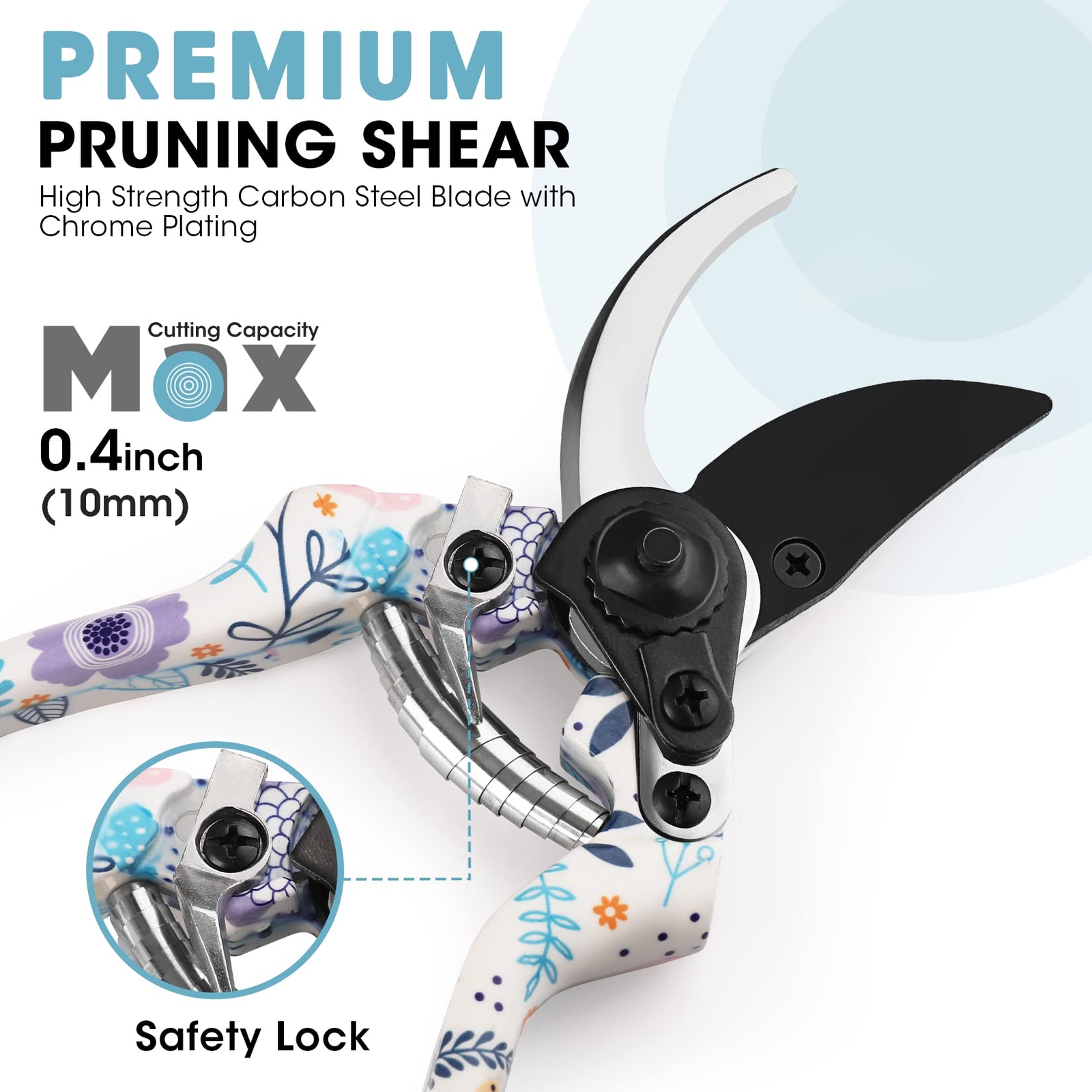 WORKPRO 5PC Garden Tool Set Heavy Duty Gardening Hand Tool Set w/Garden Tool Bag