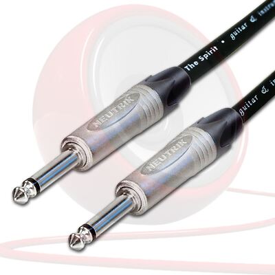 Low Noise Guitar FX Pedal Patch Leads. Neutrik NP2X 1/4 inch Mono Short Cable