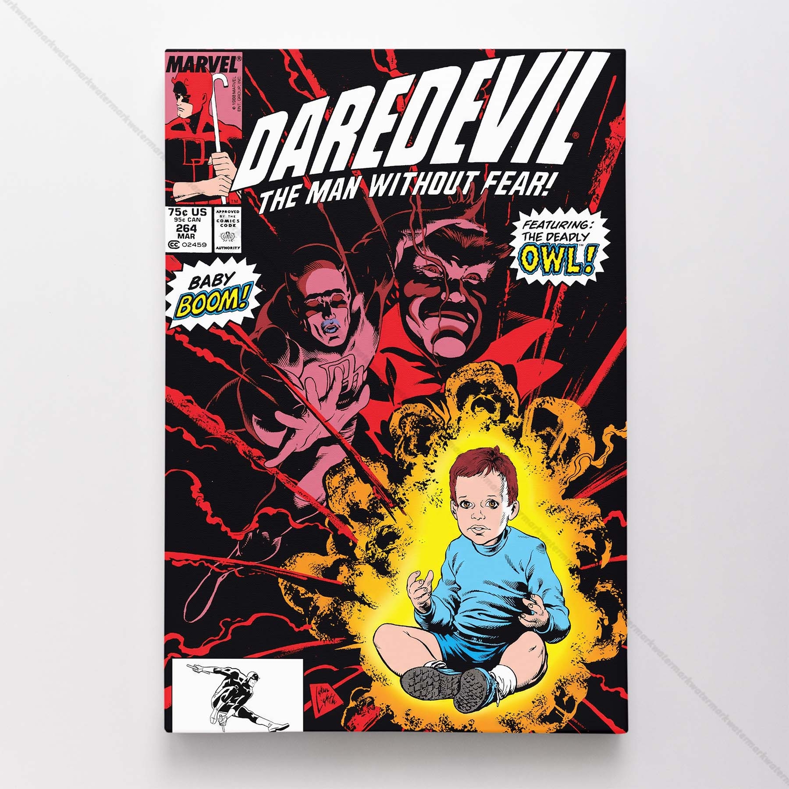 Daredevil Poster Canvas Vol 1 #264 Comic Book Art Print