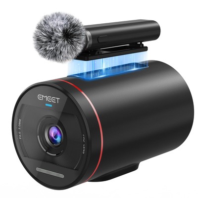 EMEET StreamCam One Webcam, Wireless Webcam, Streaming Camera, Full HD 1080P, Mu