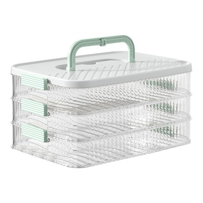 Multi-layer Dumpling Storage Box with Lid Kitchen Refrigerator Food Keeping