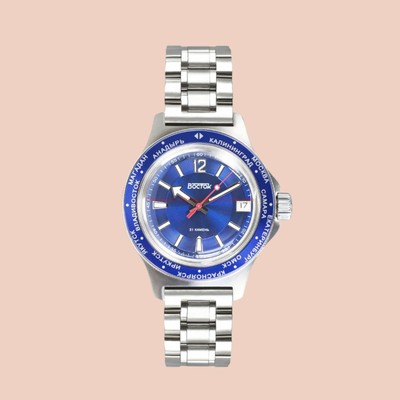 Pre-owned Vostok Amphibian Russian Diver Automatic Wristwatch - Usa Seller