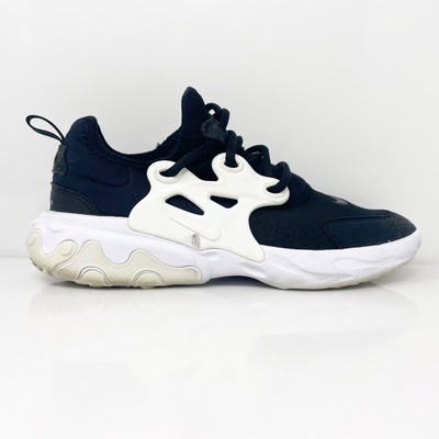 

Nike Boys React Presto BQ4002-001 Черные кроссовки для бега, размер 5,5 лет, Черный, React Presto