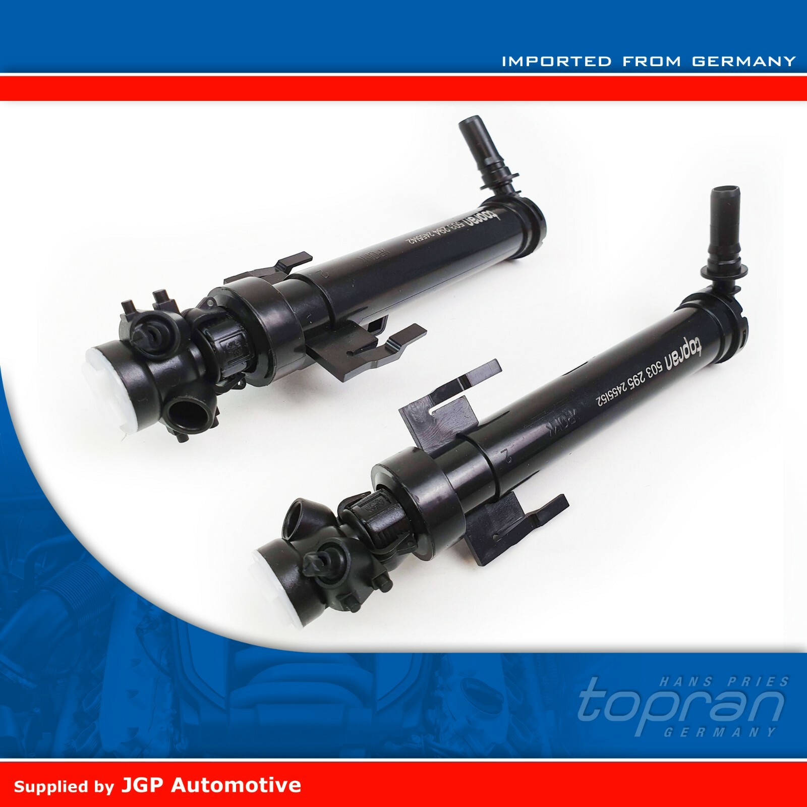 2X BMW 1 2 3 4 Series [2011-19] Headlight Washer Spray Nozzle Set - 61677275658