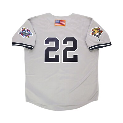 Roger Clemens 2001 New York Yankees Grey World Series Road Jersey Men's (S-3XL)