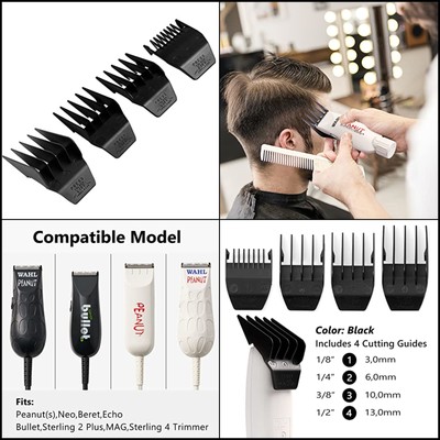 Professional Peanut Clipper Guards - 4-Piece Clipper, Trimme