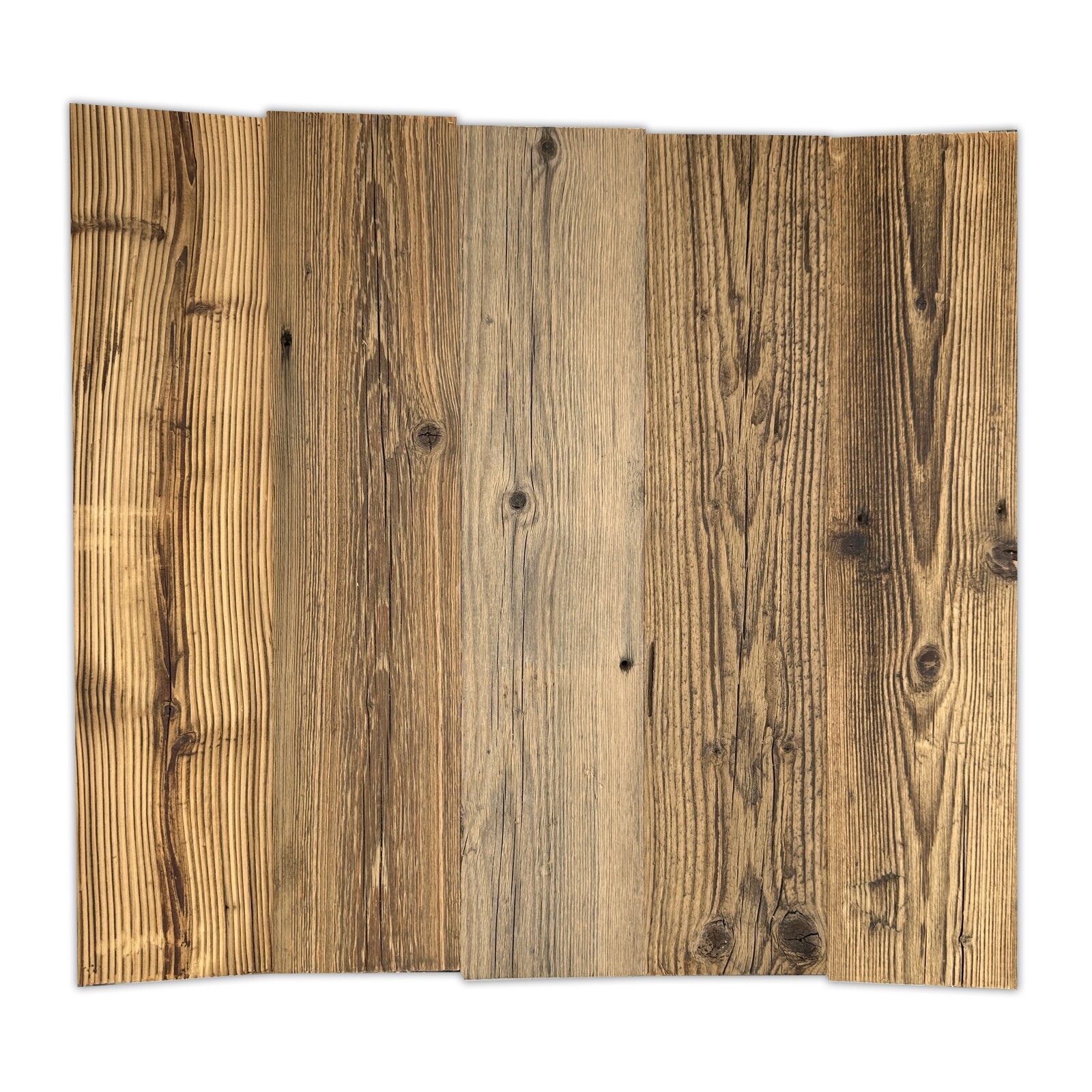 6 Pack Farmhouse Rustic Style Panels Weathered Barnwood Reclaimed Wood Planks
