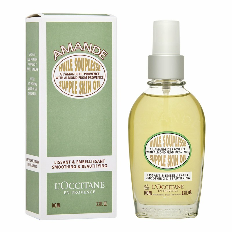 L'Occitane Almond Supple Skin Oil 3.3oz, 100ml Personal Care Massage