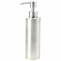 304 Stainless Steel Bathroom Sink Hand Pump Washing Up Liquid Soap Dispenser