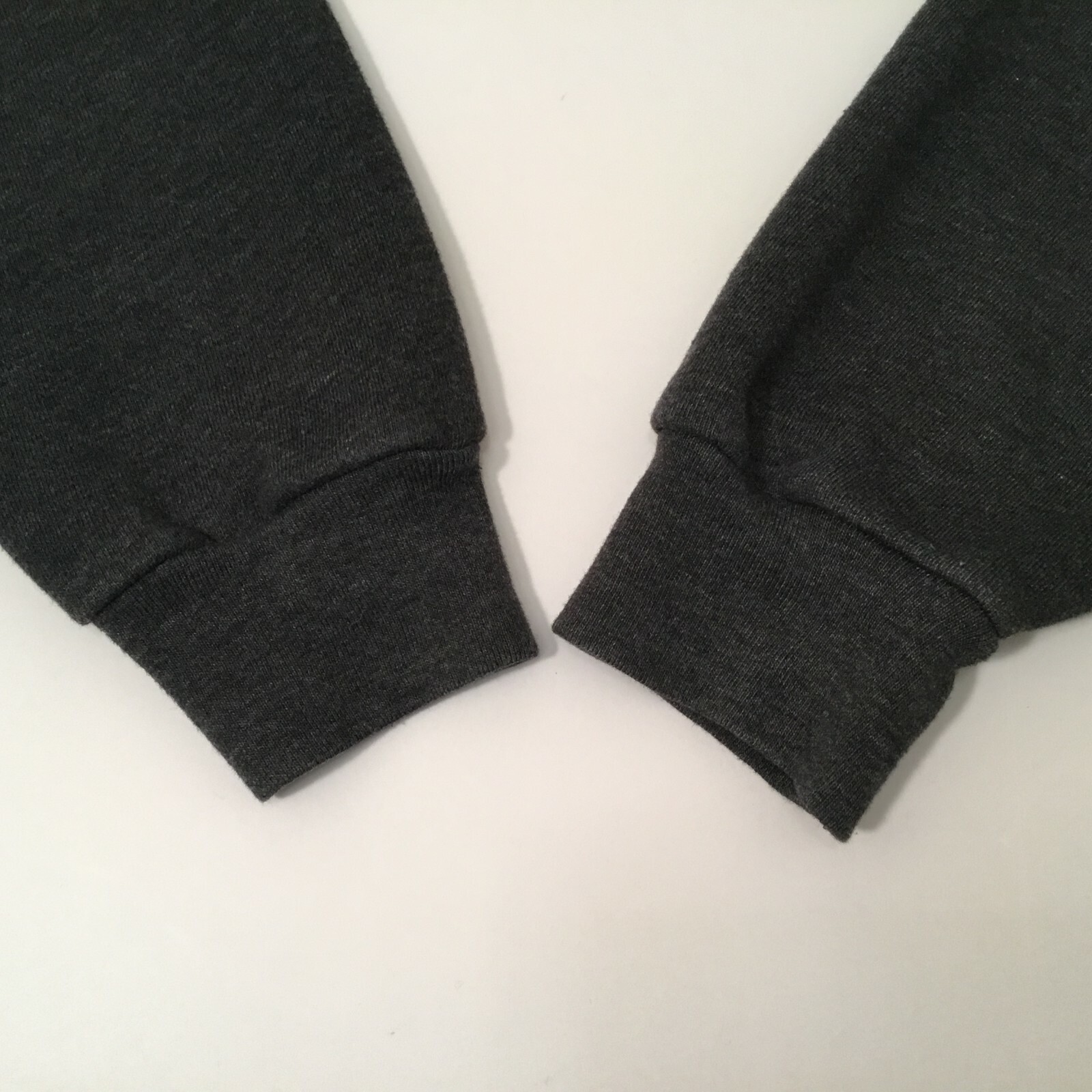 Medium Fleece Hoodie Gray Full Zipper Graphic