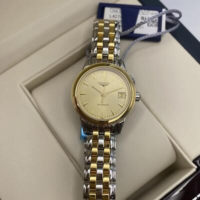 Pre-owned Longines Flagship 26mm Steel Champagne Dial Automatic Ladies Watch L4.274.3.32.7