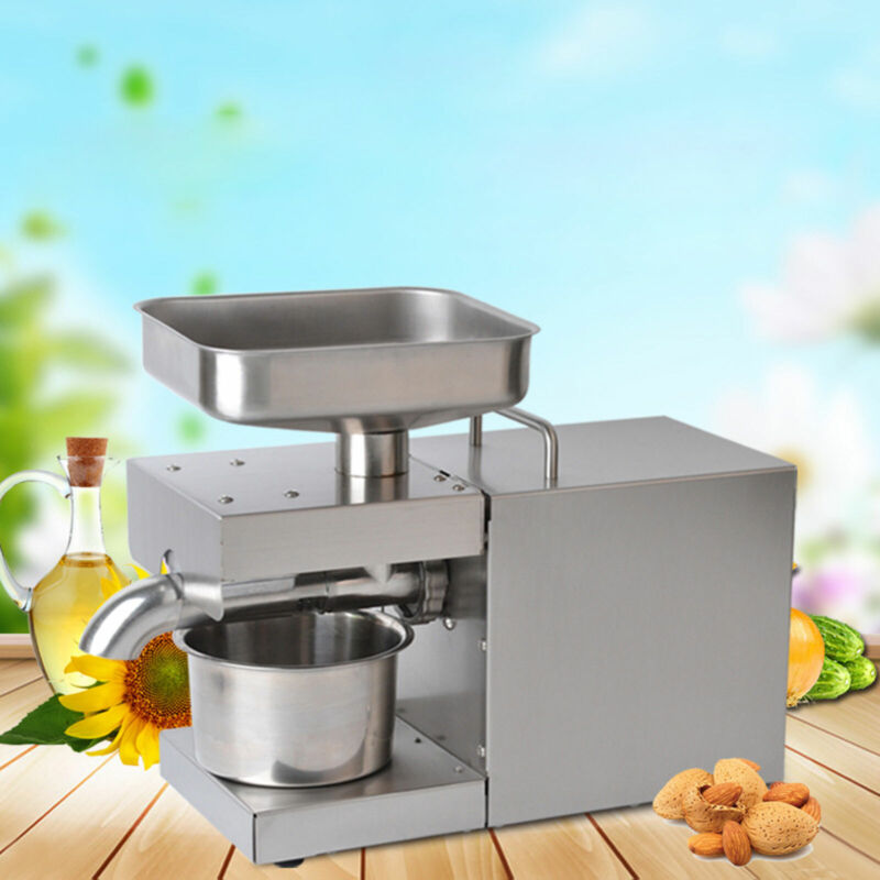 Automatic Oil Press Machine Stainless Steel Commercial Peanut Oil Extractor 600W