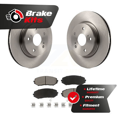 Front Disc Brake Rotors And Ceramic Pads Kit For 2006-2013 Suzuki Grand Vitara