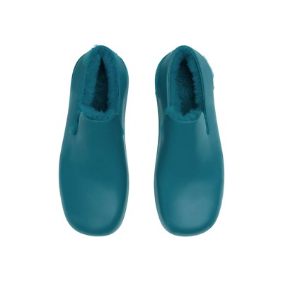 Pre-owned Bottega Veneta Puddle Flat Sandals 38 8 In Blue