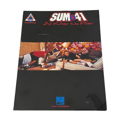 Sum 41 - All Killer, No Filler Authentic Transcriptions Good Condition. 107/2