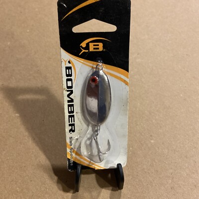 Bomber B88MO Slab Spoon 7/8oz 2in Chrome Casting ALLWATER Fishing Lure NOS