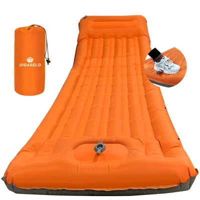 Sleeping Pad For Camping Ultralight Inflatable Sleeping Mat With Builtin Foot Pu