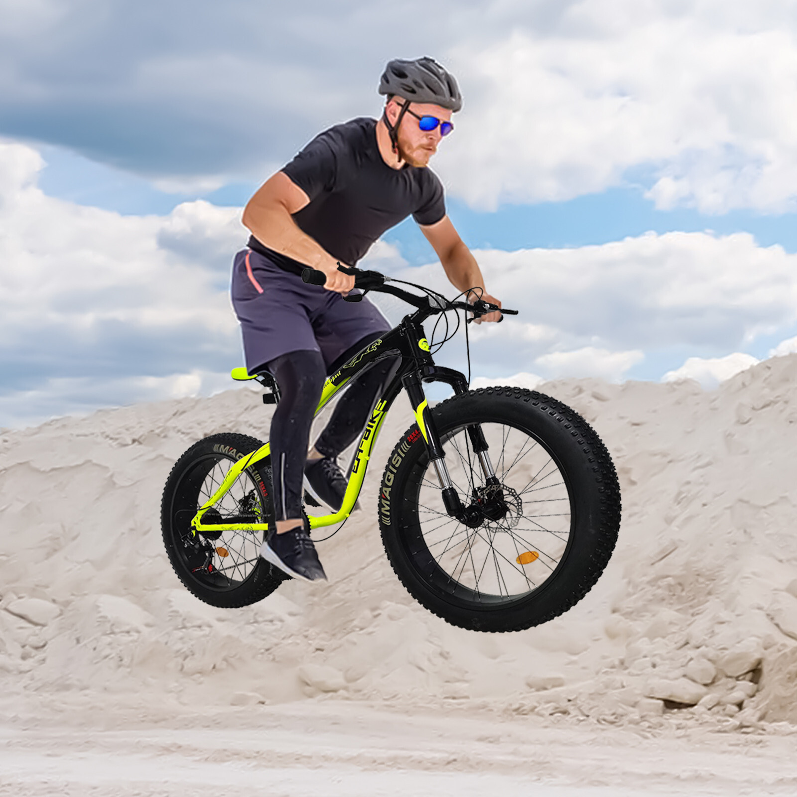 26-inch Fat Tire Off-Road Vehicle 21-Speed Mountain Snow Bike Boys 18 Bike