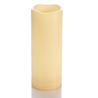Flameless Outdoor Battery Operated Candles with Timer 3'' x8