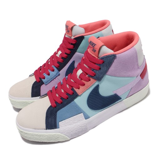 Мужские кроссовки для скейтбординга Nike SB Zoom Blazer Mid PRM Mosaic Pack DA8854-500