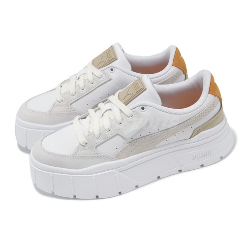 Женская повседневная обувь на платформе Puma Mayze Stack Luxe Wns White Ginder Tea 389853-12