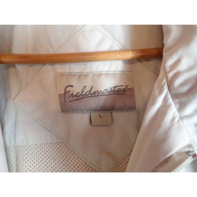 Fieldmaster Vintage Fishing Jacket 90s Dad Outdoors Large Pockets Tan Cream