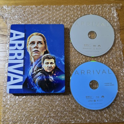 Arrival (Steelbook) (Blu-ray, 2016) Blu Ray + DVD Tested & Working