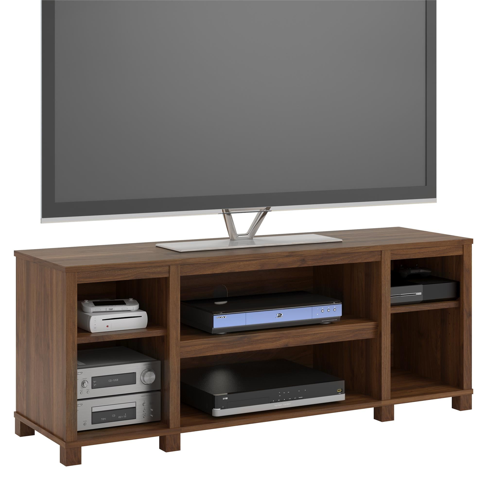 For Tvs Up To 50" Open Storage Shelf Entertainment Center Co