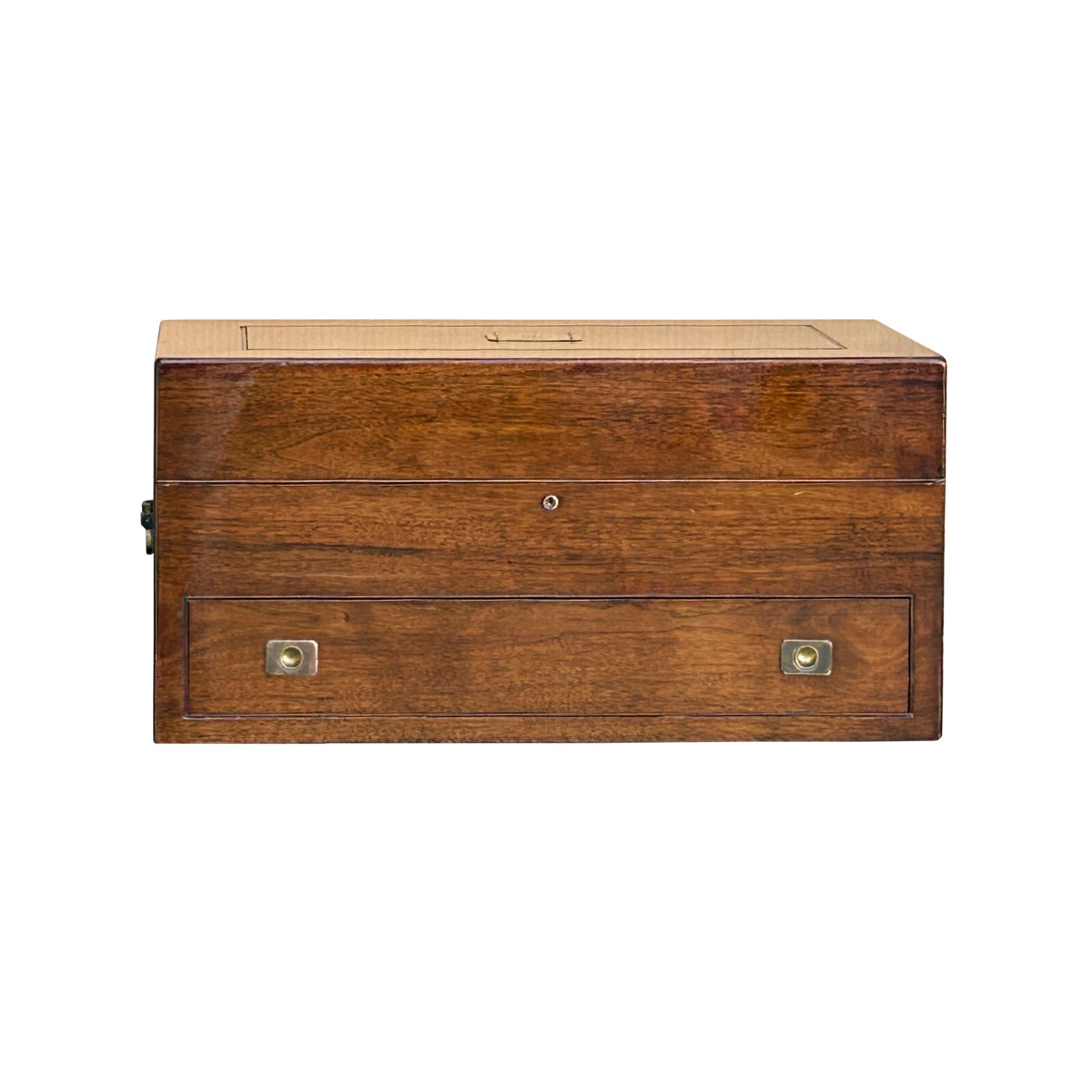 Vintage Natural Wood Light Brown Rectangular Trunk with Drawer ws4252S Vintage Natural Wood Light Brown Rectangular Trunk with Drawer ws4252S