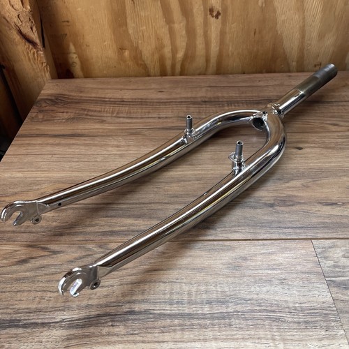 24 INCH Threaded Rigid Chrome Fork 1-inch Threaded Fits Rim Brake