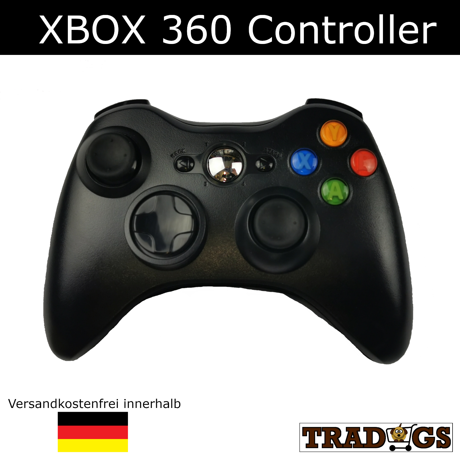 Xbox 360 Controller Wireless and Wired Gamepad Joystick [NEU] Top!