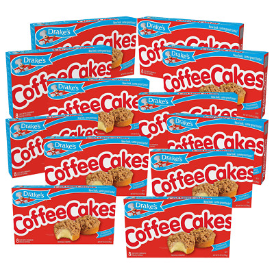 Drake's Coffee Cakes, 12 boxes, 96 Individually Wrapped Breakfast Pastries