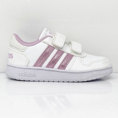 

Adidas Girls Hoops 2.0 FY9462 Белая повседневная обувь Кроссовки Размер 8, Белый, Hoops 2.0