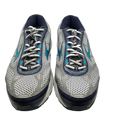 Brooks Sneakers Shoes Women's Size 10.5 Running Training Dyad 8 Gray Blue Teal 