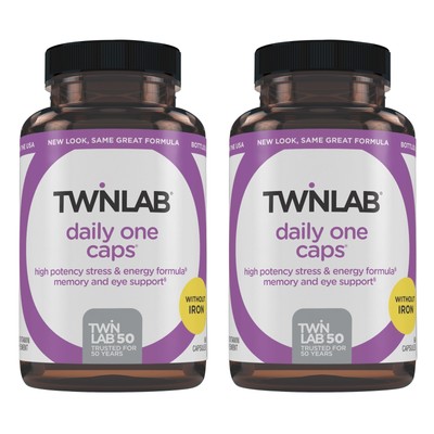 Twinlab Daily One Caps Without Iron - Nutritional Supplement with Zinc, B Vit...